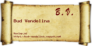 Bud Vendelina névjegykártya